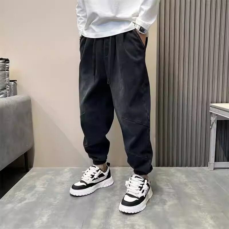 Loose-Fitting Jeans, Trendy and Versatile, Slimming Style, Layered Wear, Men's Pants, New Arrivals for Big and Tall Sizes, New Models, Durable