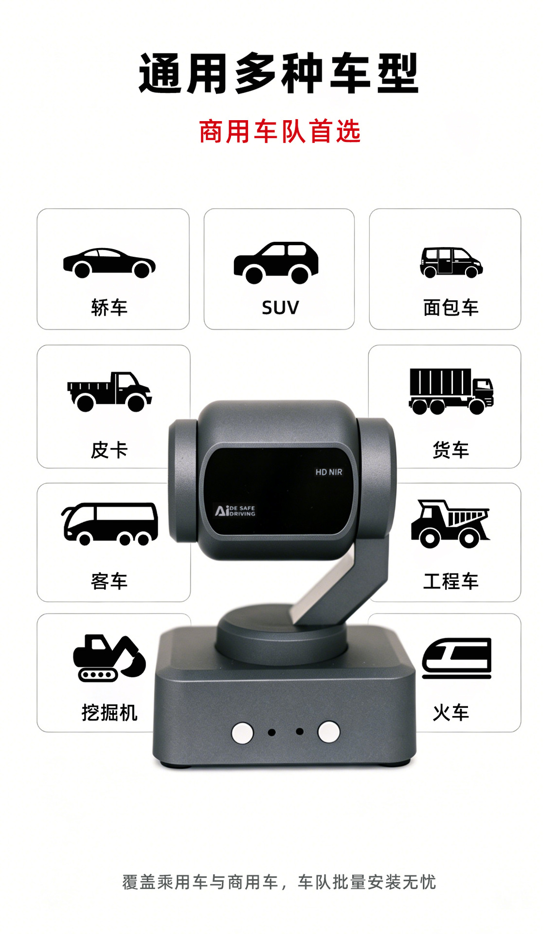 Car accessories: Anti-fatigue safety driving device, driver drowsiness alarm, long-distance driving gadget, new model with cloud platform