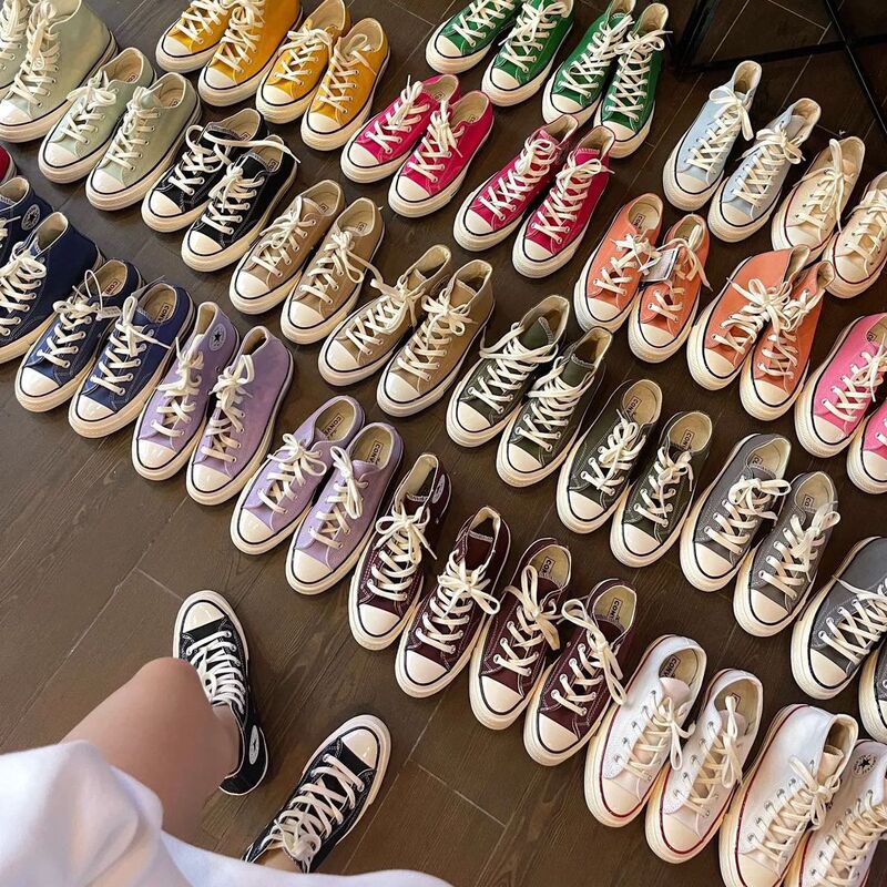 Meiqi Converse 1970s Canvas Shoes Classic High and Low Black and White Board Shoes Couple Casual Men's Shoes sneaker Meiqi Converse 1970s Canvas Shoes Classic High and Low Black and White Board Shoes Couple Casual Men's Shoes sneaker