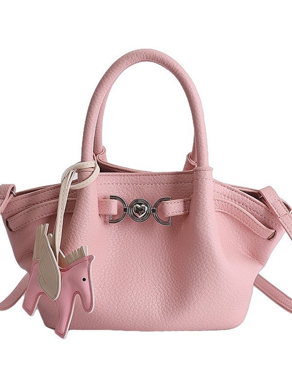La versión coreana de nicho portátil bolso de cubo de agua para mujeres ventas calientes nuevas moda de alta calidad lichi pattern mochila de hombro de moda