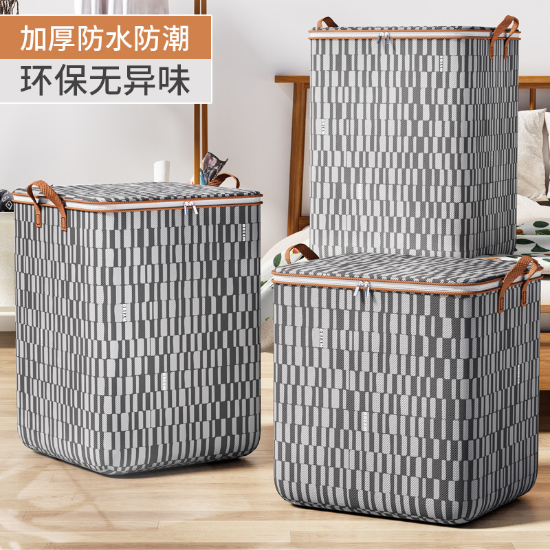 Bolsa de almacenamiento de edredón de gran capacidad de embalaje bolsa de transporte bolsa de equipaje caja de almacenamiento portátil nueva bolsa de almacenamiento de bolsa de edredón de algodón