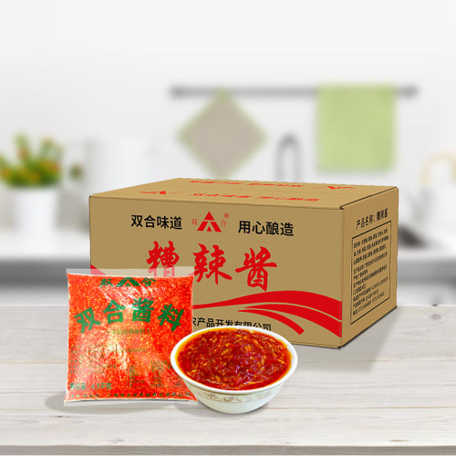 Guangxi Shuanghe Pickled Chili Sauce 4.5kg, Commercial Grade, Whole Jar, Sweet and Sour Chili Sauce for Dishes, Cold Dishes, Noodles, and Dipping Sauce