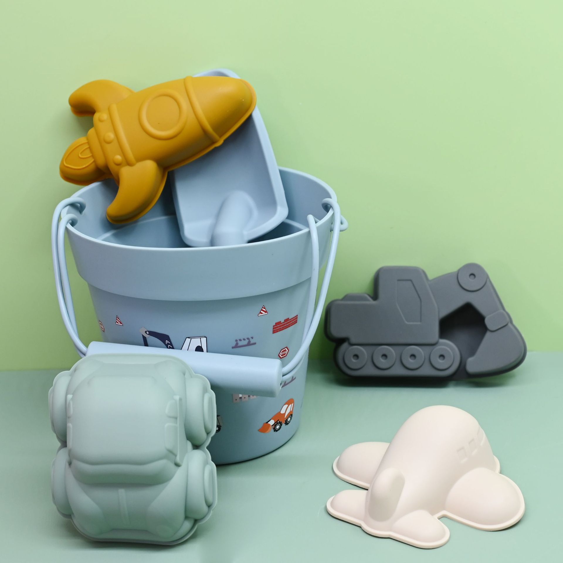 Juguetes de excavación de arena coches barril de playa juguetes de verano transfronterizos en la playa pá para niños excavar arena