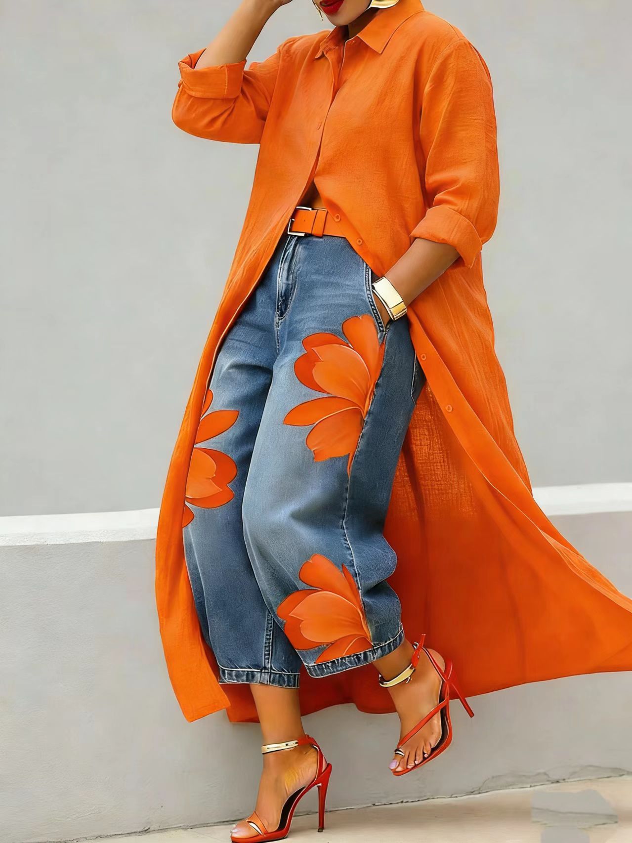 Women's Clothing Fashionable Elegant Casual Button Down Collar Solid Color Long Shirt Dress For Women For Formal & Casual For Women_ecoleips.com