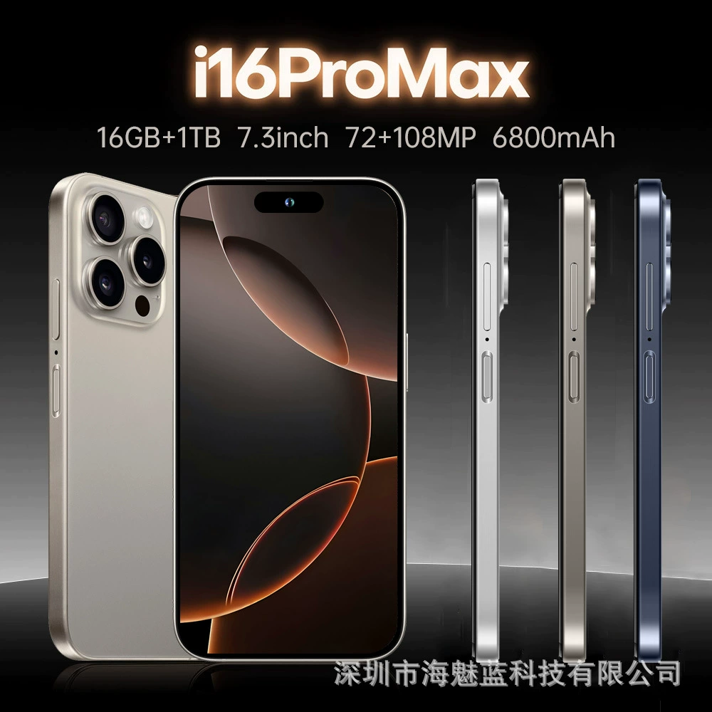 Мобильный телефон i16 Pro Max, дисплей 7,3 дюйма, 4G, 128 ГБ памяти