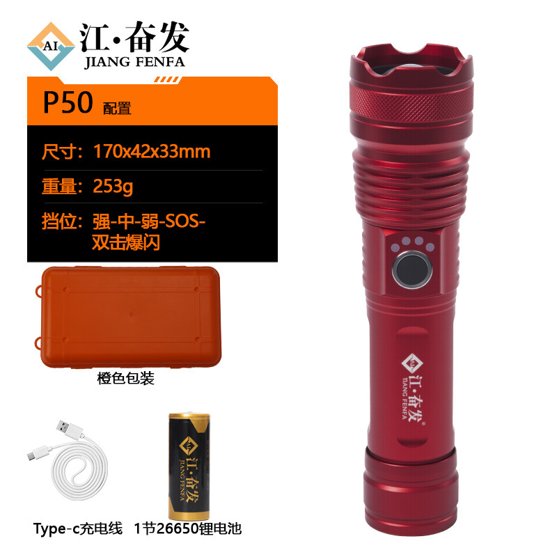 Linterna láser de luz fuerte explosión de larga duración de carga táctica multifuncional mini antorcha láser blanca al aire libre