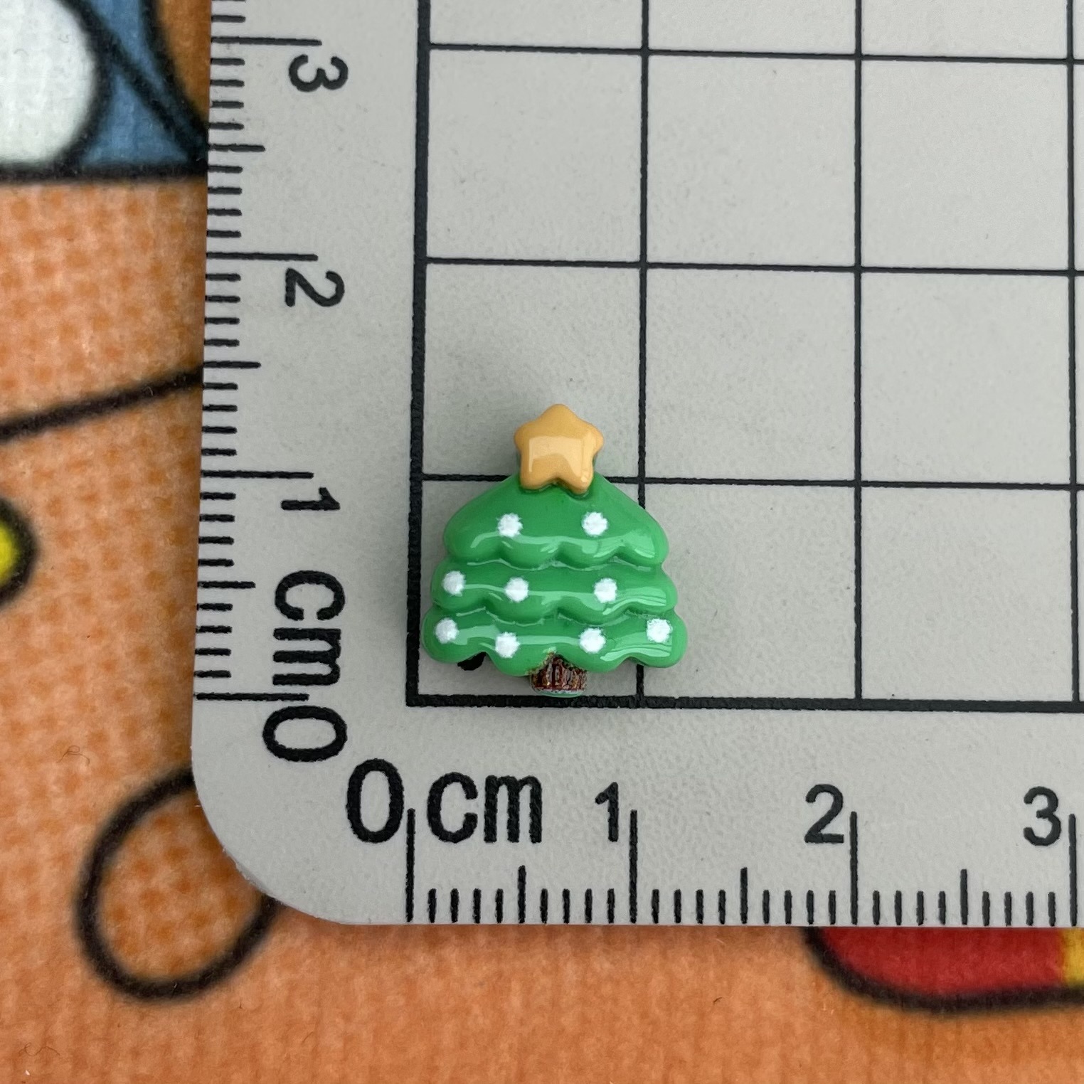 Mini crema pegamento borde a juego Navidad superficie brillante tamaño pequeño resina accesorios bolsa de regalo árbol de Navidad joyería de uñas