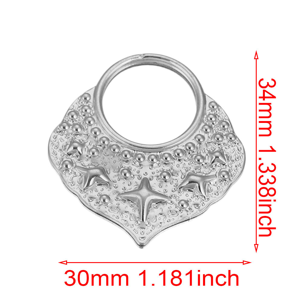 Acero inoxidable transfronterizo europeo y americano colgante multi-diseño bricolaje accesorios de joyería hechos a mano amor guirnalda colgante redondo colgante