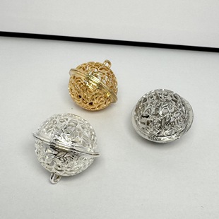 26mm flower thousand bone with palace bell ancient Chinese clothing pendant accessories pendant diy jewelry hollow alloy bell
