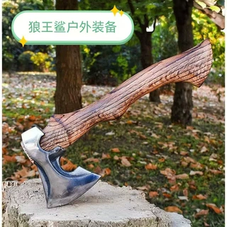 户外斧锰钢锻打俄式战斧便携式露营斧砍柴剁骨斧子战术耐用