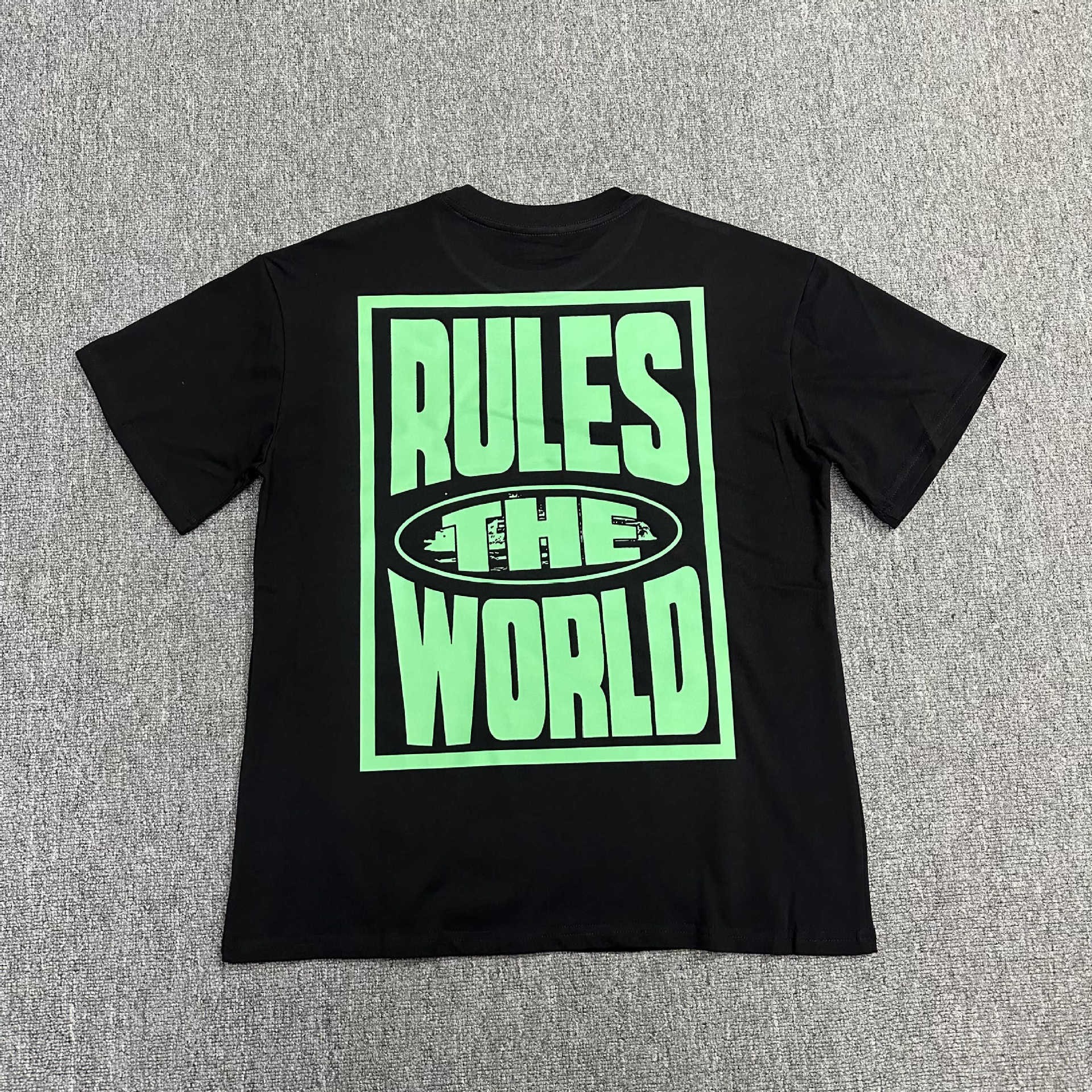 Corteiz RTW Rules The World T-shirt Black Green