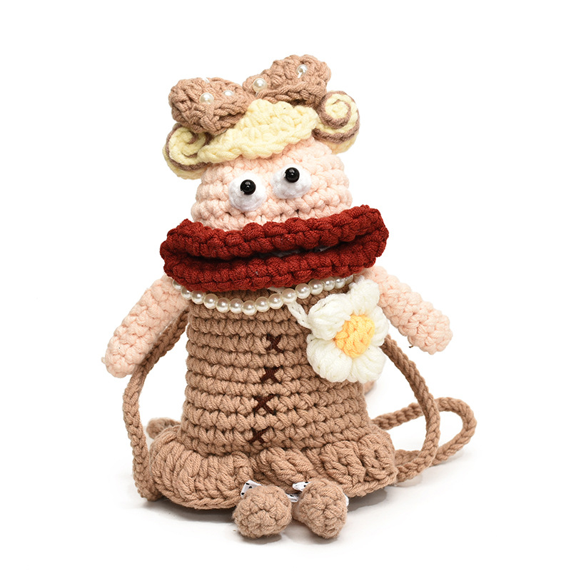 Hochillo a mano boca de salchicha muñeca fea bolso de hombro caricatura lindo mochila para niños y niñas nuevo bolso para niños