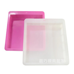 Large silicone rendering plate, thickened and non-bulging handmade soap mold, 3kg capacity rendering tool, large square baking pan