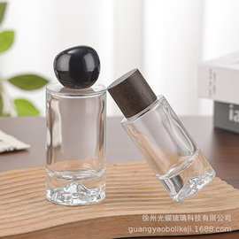 批发15卡口100ml富士山底透明玻璃香水瓶按压式瓶喷雾型分装瓶