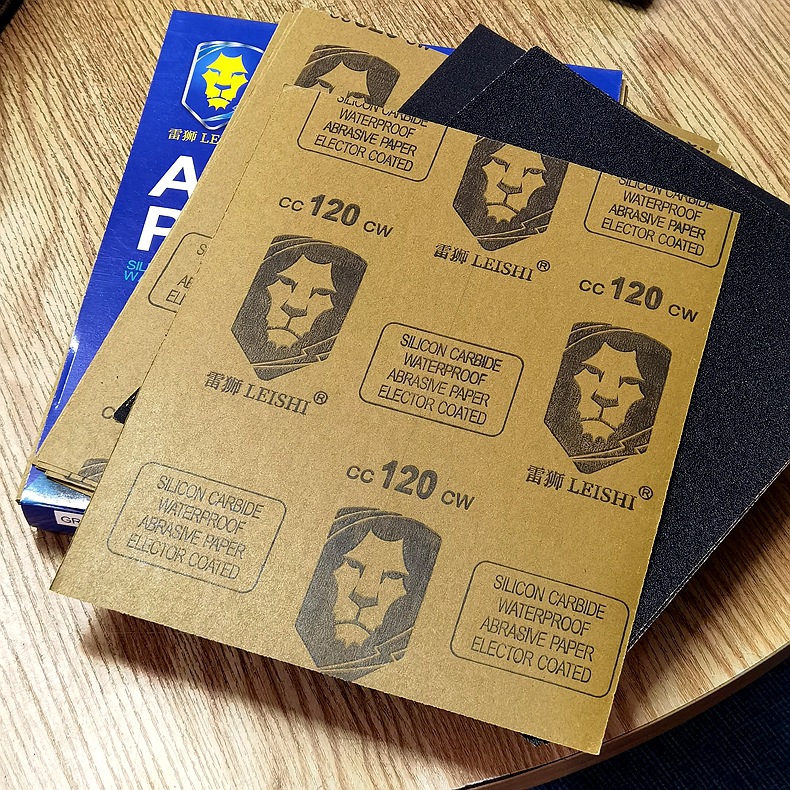 北狮植绒砂纸80-2000目耐水纱纸批发汽车抛光打磨砂皮纸干湿两用 
