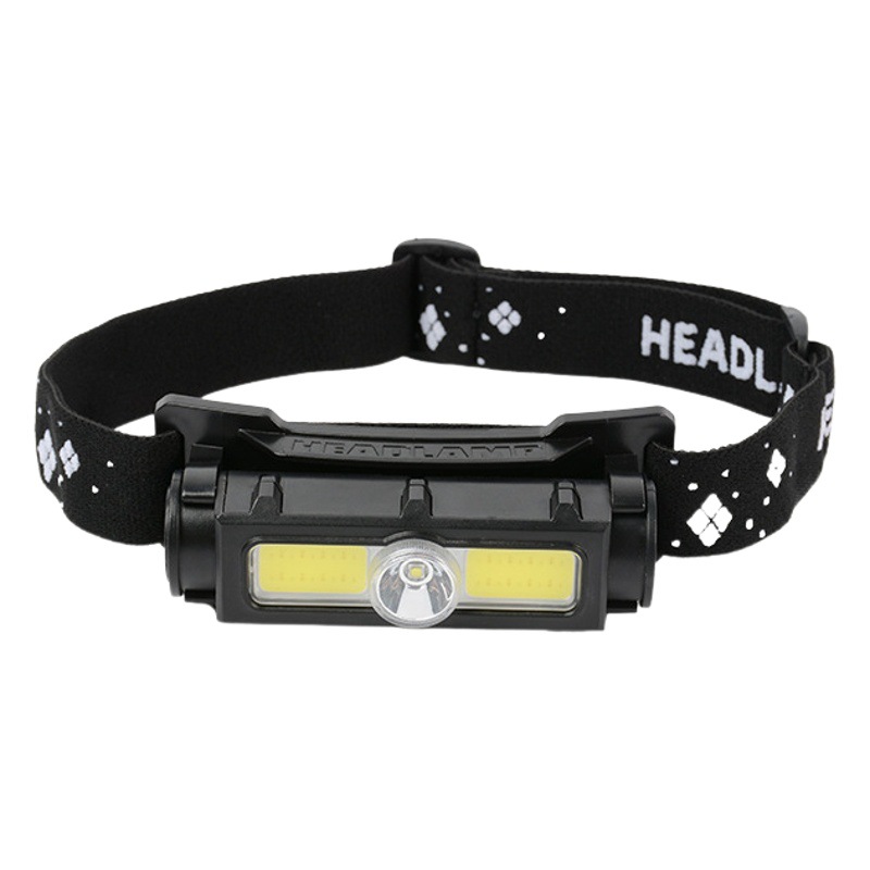 Luz de trabajo de imán de faro COB transfronterizo luz de emergencia LED multifuncional luz blanca luz roja luz de advertencia luz de pesca nocturna para acampar