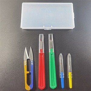 彩色塑料柄锋利拆线刀 手工缝纫十字绣工具扣眼刀拆线器套装|undefined