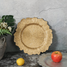 charger plates2024新款复古不规则家用客厅水果盘酒店盘外贸批发