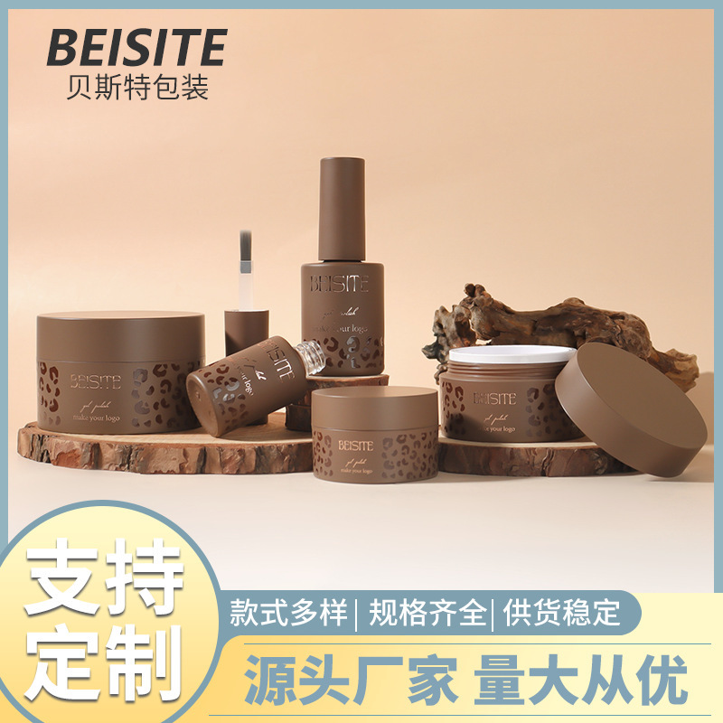 Factory Direct Sales of Various Specifications of Nail Polish Gel Packaging Materials, Multi-Color Printing, High Aesthetic Value, Round Morandi Color Series Nail Polish Empty Jars