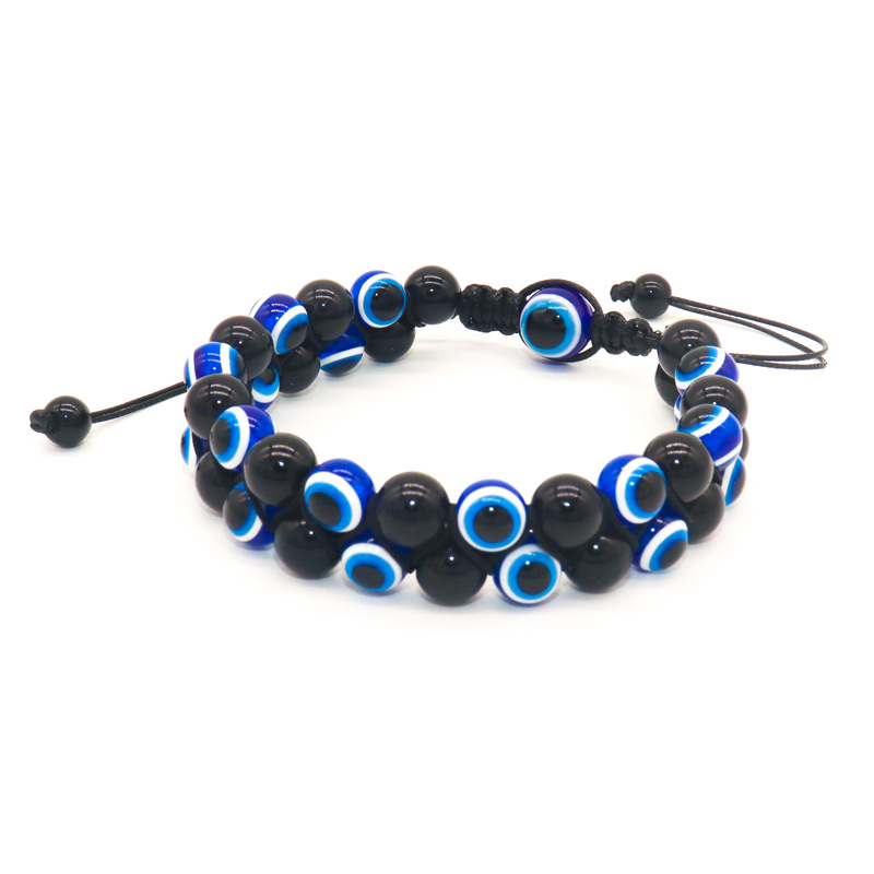 Retro Devil's Eye Volcanic Rock Agate Unisex Bracelets 1 Piece display picture 2