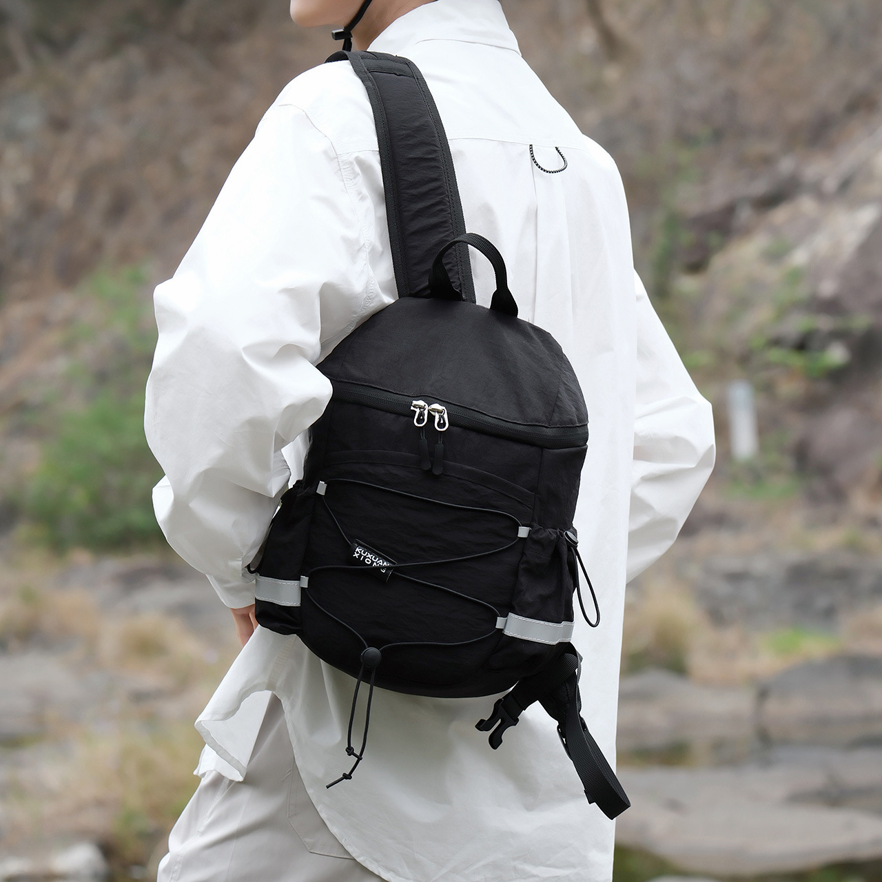 Mochila de Montañismo Estilo Funcional de Nylon Impermeable y Ultraligera para Escalada