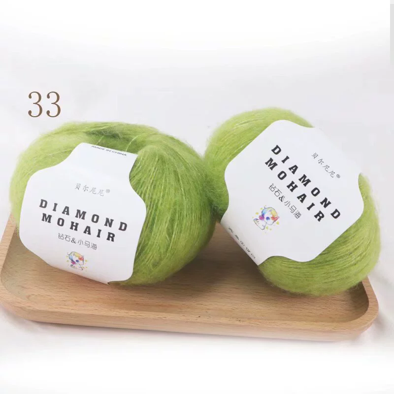 Diamond Pony: шарф и клубок пряжи Diamond Mohair, ручная работа, бренд 贝尔尼尼, разнообразные конфигурации