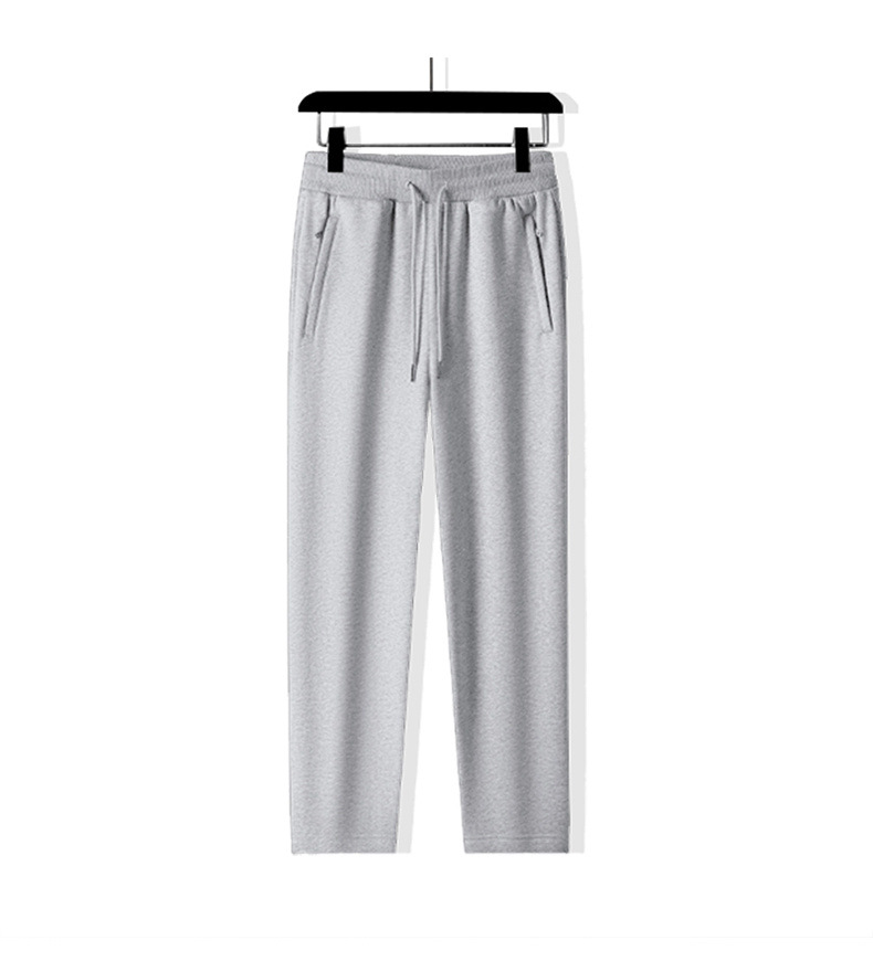 Nuovi pantaloni sportivi da uomo in puro cotone casual 2024 autunno e inverno in velluto taglie forti pantaloni della tuta larghi a gamba dritta_voghion.com