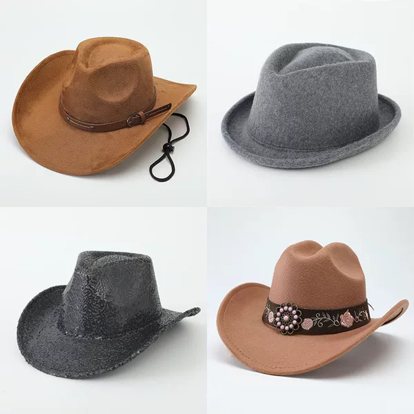 2025 New Ethnic Style Sequined Versatile Fashion Western Cowboy Hat for Men and Women Outdoor Sunshade Jazz Hat
