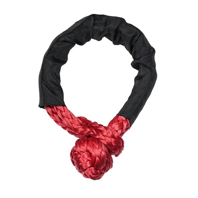 Car Towing Rope Soft Shackle Trailer rope/net/strap - red