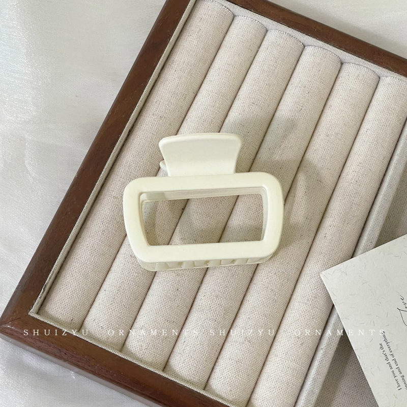 Gran clip de tiburón esmerilado acrílico simple horquilla tocado volumen gran horquilla de alto grado accesorios para el cabello al por mayor