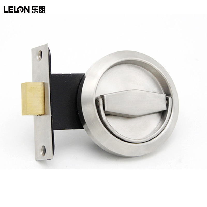 Cerradura de Anillo para Puerta de Acero Inoxidable 304, Cerradura Invisible para Puerta, Cerradura Redonda Oculta, Cerradura para Puerta Cortafuego