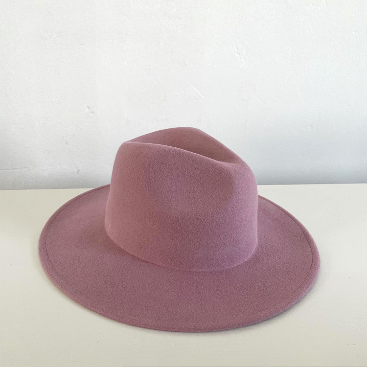 Autumn and Winter Fashion Jazz Top Multicolor Wool Top Hat Daily Dongdaemun Korean Style ins Style Wool Felt Hat for Children