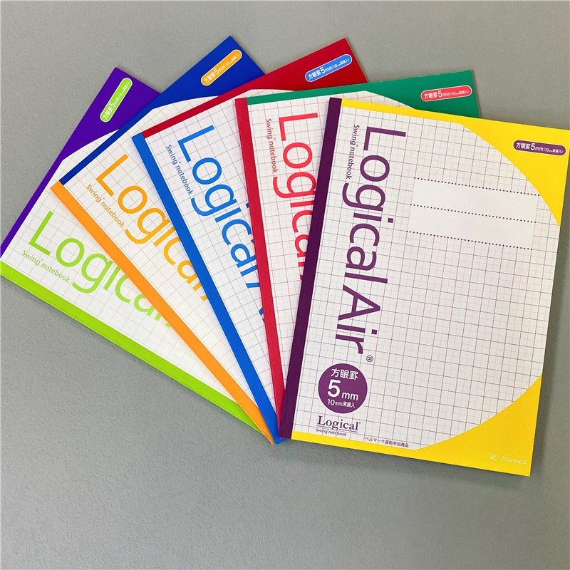 Nakabayashi Zhonglin Bloc de notas B5 notas a cuadros de oficina suave copia portátil ligero lógico un