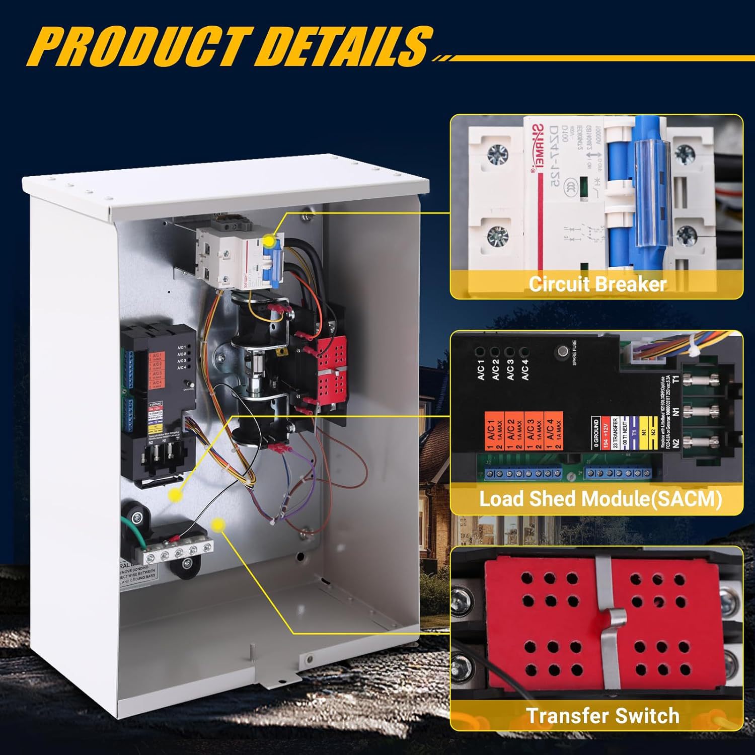 rxsw200a3 100 amp automatic transfer switch with power management