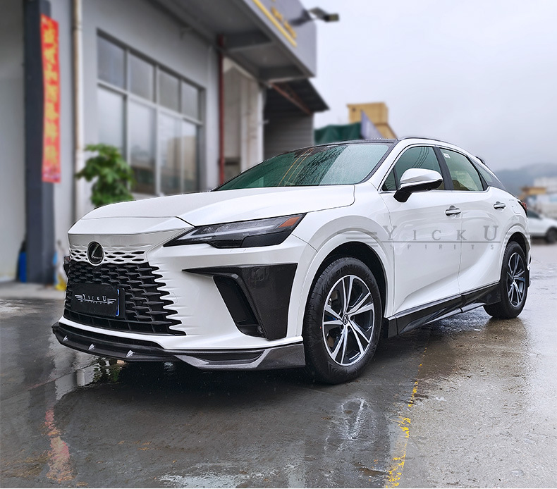 Suitable for 23-25 Lexus Rx350 Modified Trd Carbon Fiber Front Lip, Rear Lip, Side Skirt and Tail Top Wing