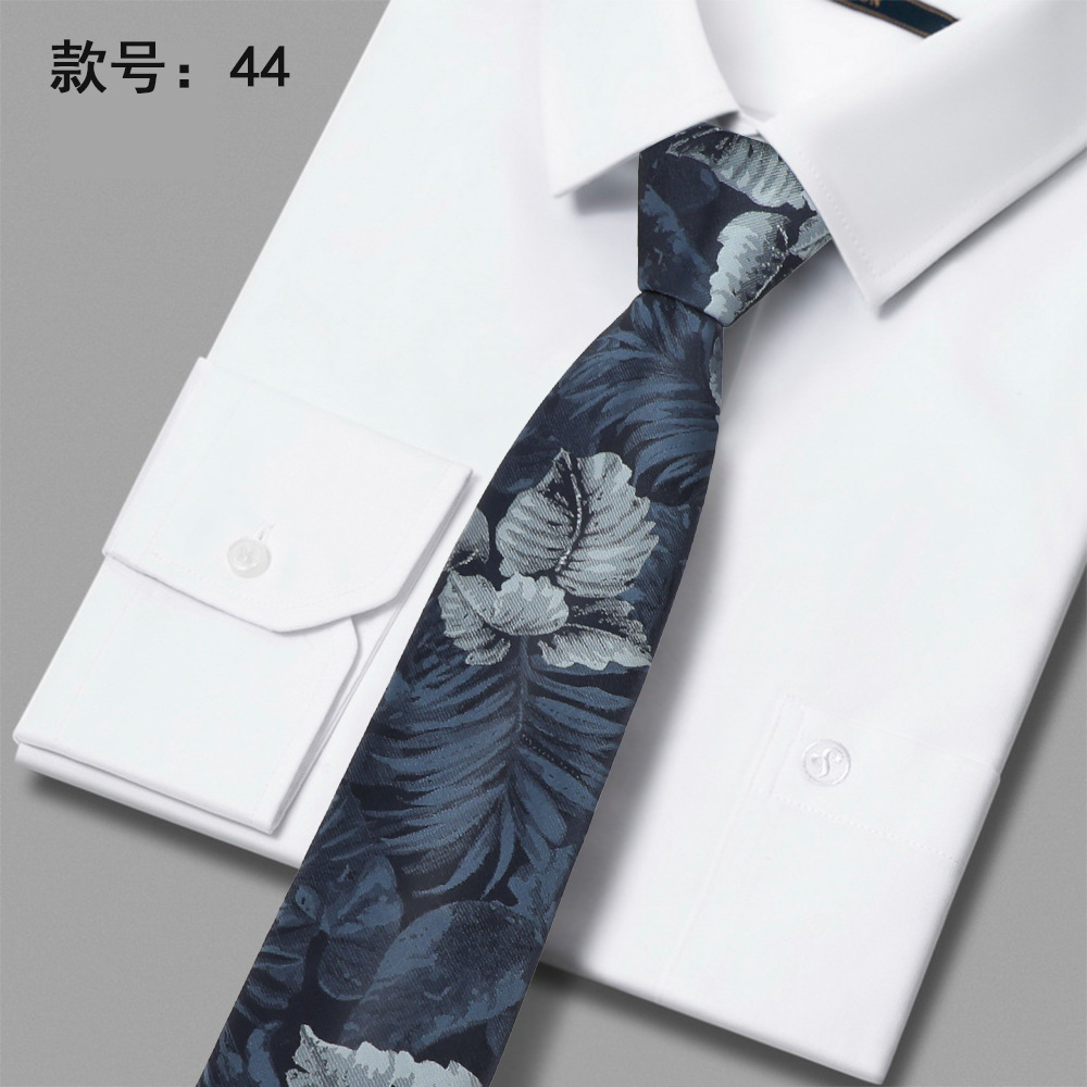 2023 nueva corbata de poliéster 6cm corbata casual de negocios de poliéster casual de negocios para hombres en stock al por mayor