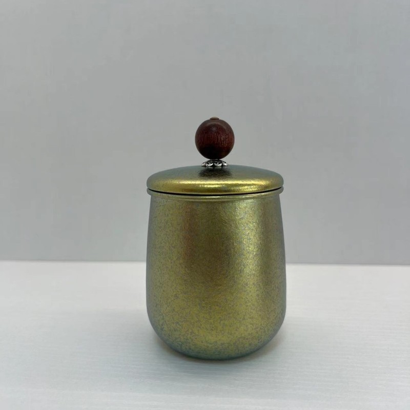 純チタンミニ茶缶ポータブル旅行密封茶保存缶絶妙なポータブル密封缶小さな茶箱|undefined