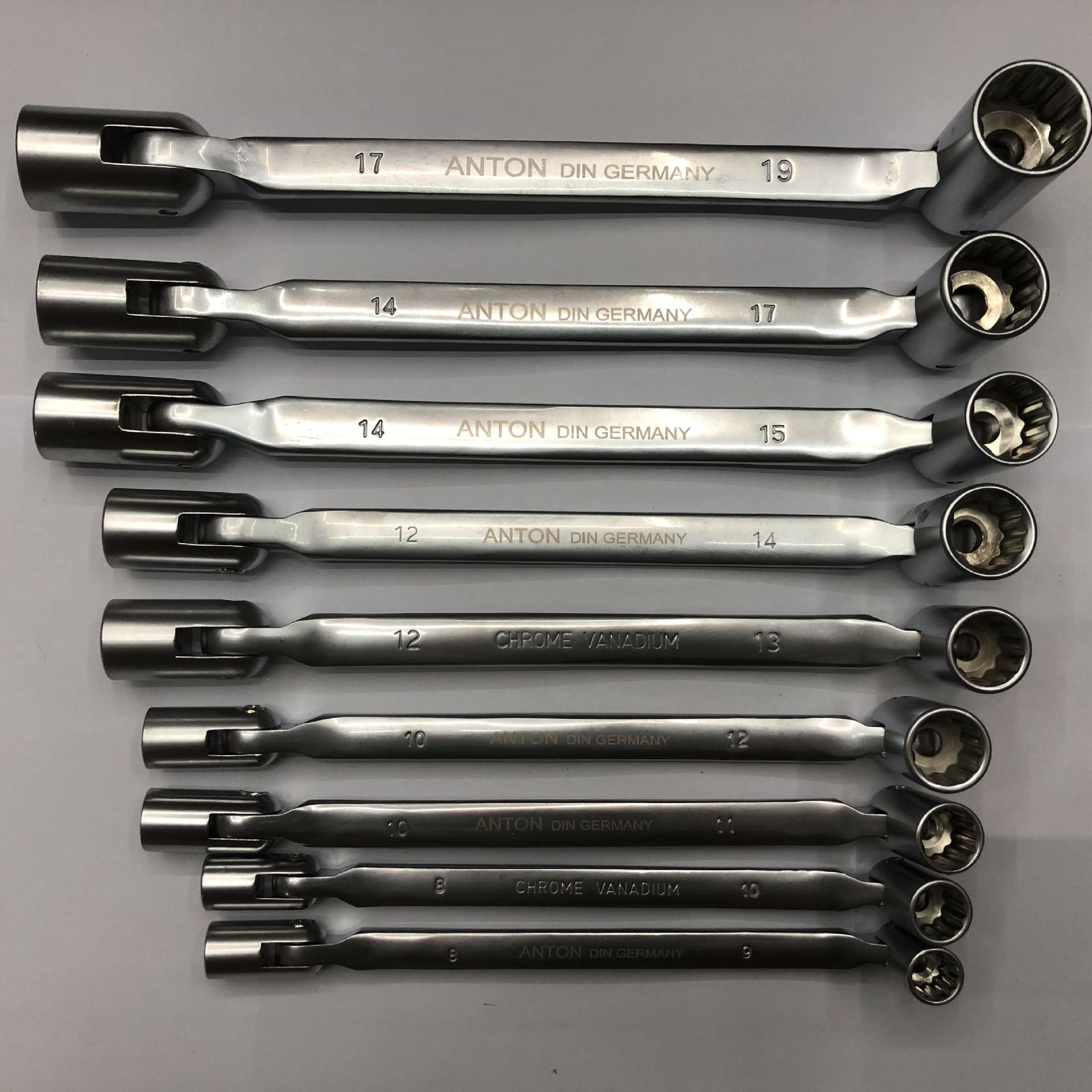 ANTON双头活动套筒扳手多功能多向旋转维修五金工具活动扳手