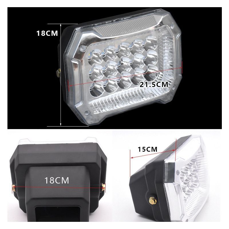 Luz fuerte a prueba de agua 12v-80V triciclo eléctrico de uso general LED conjunto de faros faros redondos modificados de motocicleta