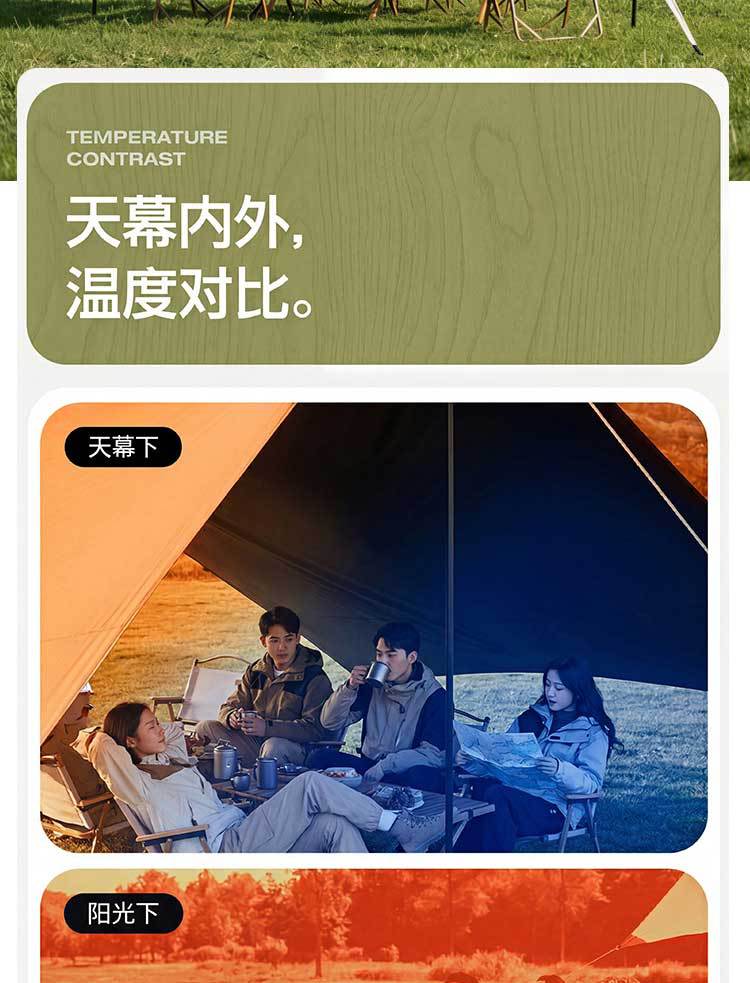 More Than Just a Wilderness Vinyl Canopy Tent, Outdoor Camping Gear, No-Setup Quick-Open Rainproof and Sunshade Tarp