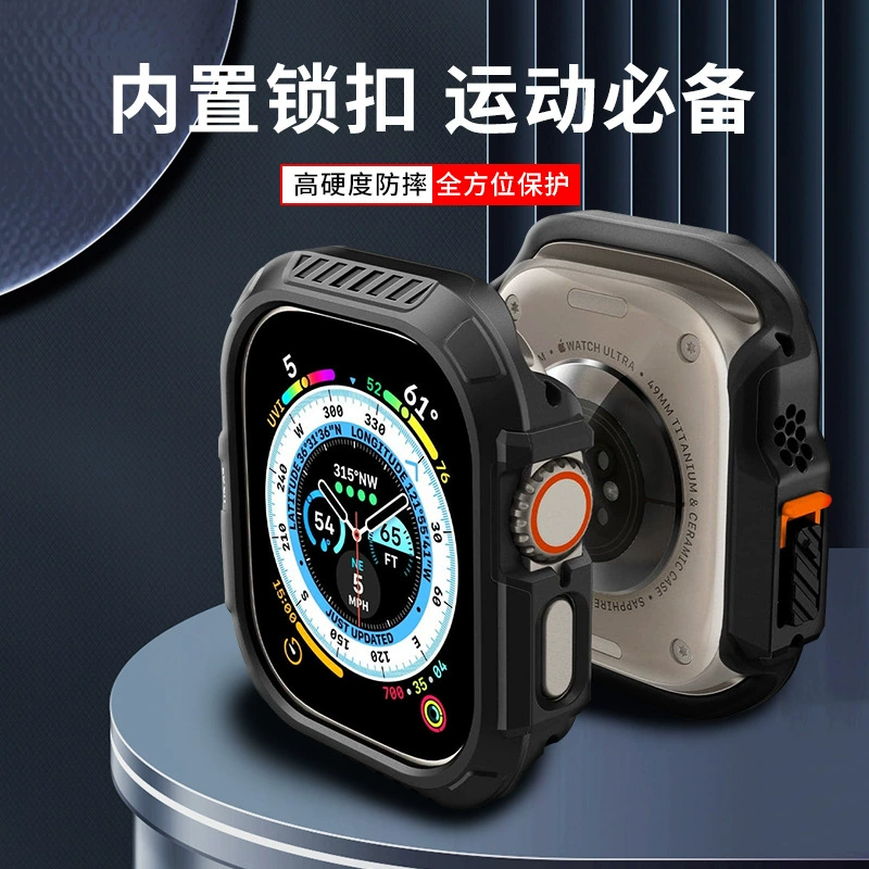 Новая модель подходит для Apple Watch iWTCAH9/8/7/6, защитный чехол Spige-LOCK FIT с жесткой застежкой для ПК.