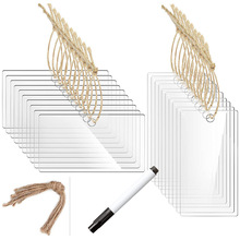 透明亚克力空白篮标悬挂标签手写展示牌厨房收纳食品分类标签标志