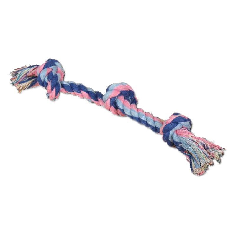 Fabricante de juguetes para mascotas, cuerda de algodón de tres hebras, juguete para perros, cuerda tejida para masticar, artículos para mascotas, procesamiento de cuerda de tres hebras, venta al por mayor