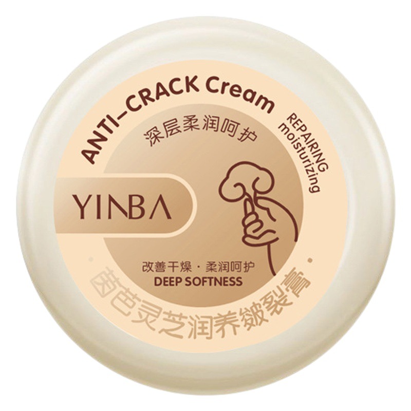 Yinba Ganoderma Moisturizing Cracked Cream Cracked Heel Cream Moisturizing Heel Anti-Dry Crack Repair Cream Cracked Feet Original Factory