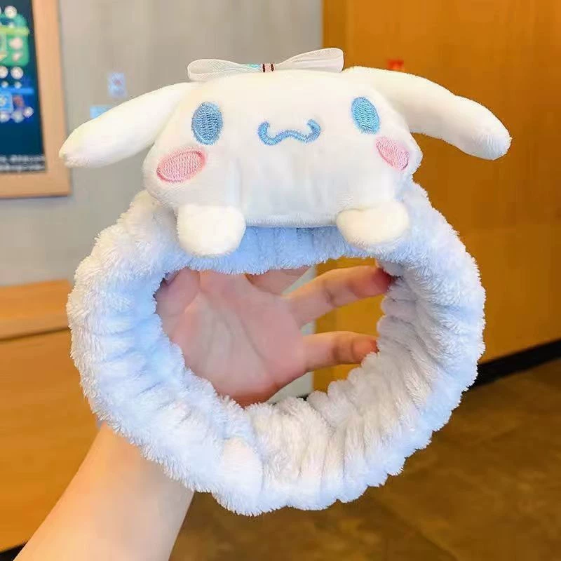 Плюшевые ободки для волос (Sanrio) милый мультяшный аксессуар для волос, мягкий плюшевый помпон, один размер