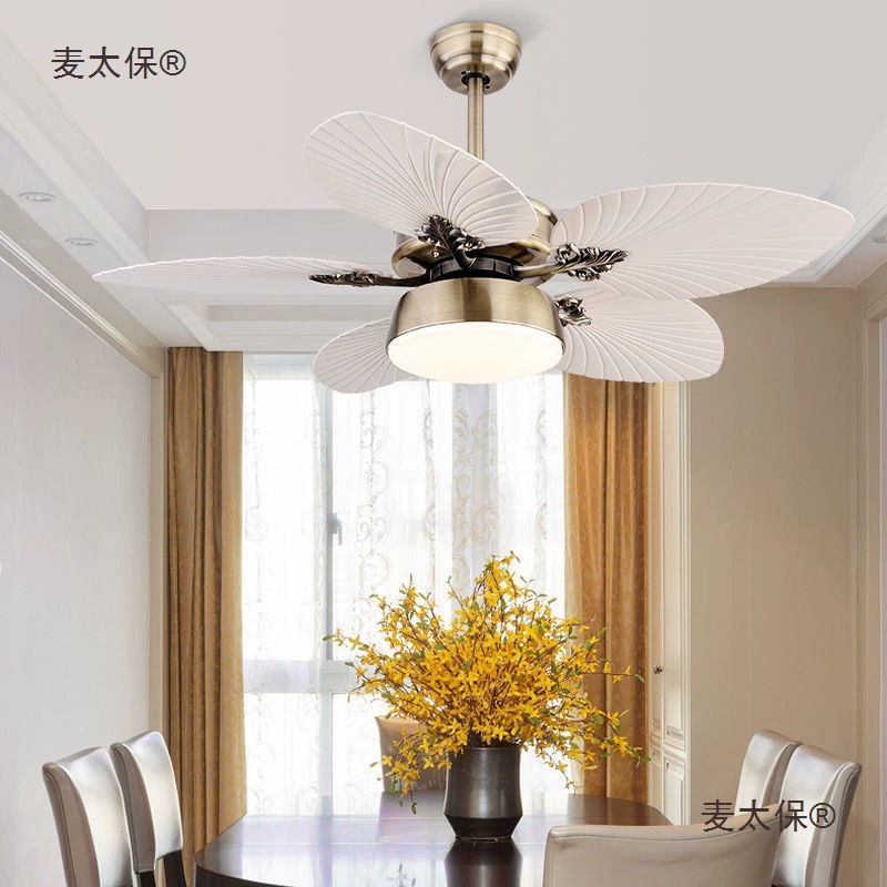 Потолочный вентилятор с переменной частотой, лампа, потолочный вентилятор, лампа для спальни, столовой, гостиной, дома, простой потолочный вентилятор в скандинавском стиле, лампа Metabo