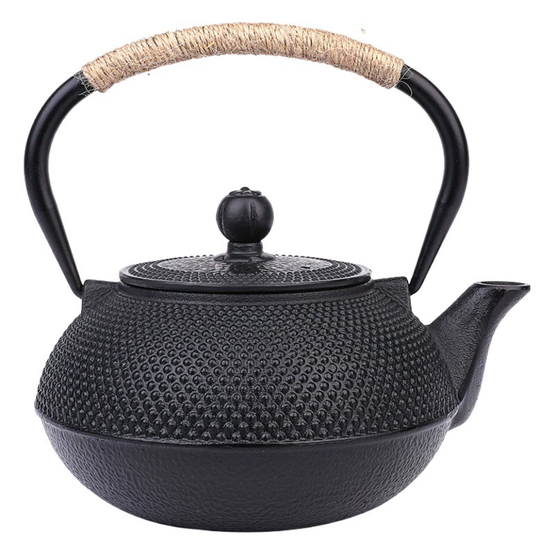 Ретро матовый чугунный чайник 0,3L0,6L0,9L1,2L1,8L имитация мелких частиц японский южный железный чайник для воды оптом
