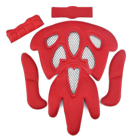in stock wholesale mountain bike motorcycle helmet liner sponge riding chin pad sponge helmet liner