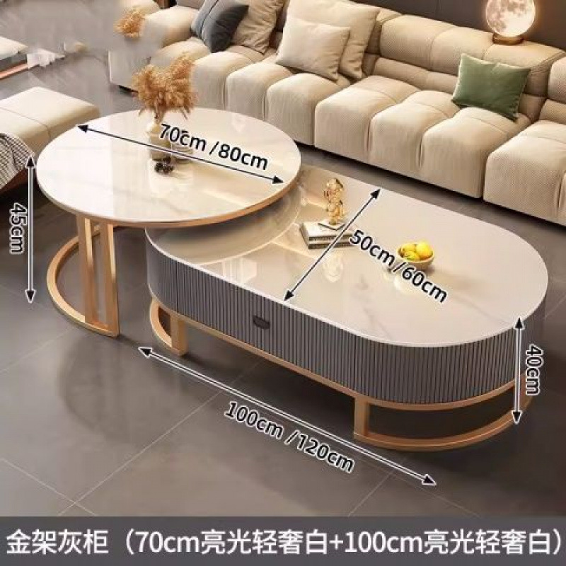 +업그레이드 [골드 프레임 고양이 발톱 가죽 회색 캐비닛] 설산 흰색 바위 판 + 설산 흰색 바위 판++