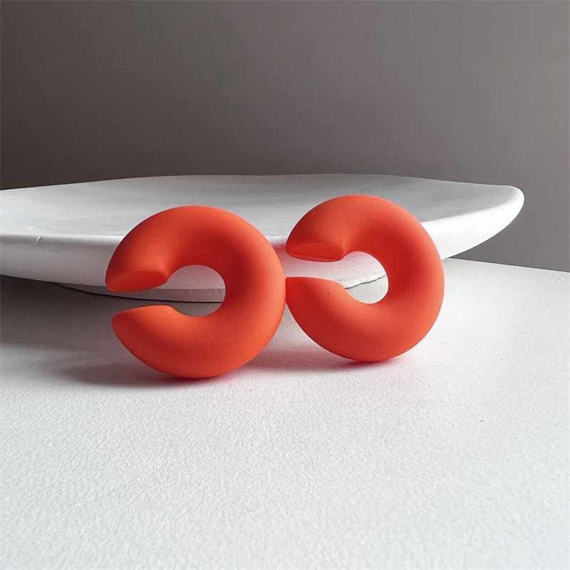 8g Weight Ear Cuffs Classification 1 Piece Quantity Holiday, Daily Occasion Acrylic Material C Shape Pattern Unisex Gender Plating Design Sweet Style 1 Piece Sweet C Shape Plating Arylic Ear Cuffs 9